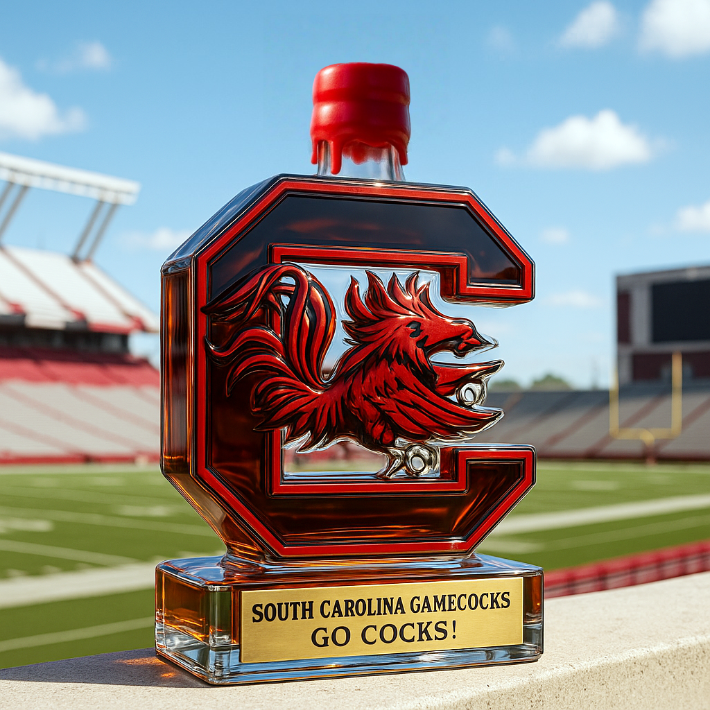 🔥NCAA Team✨South Carolina Gamecocks Limited-Edition Whiskey Bottle