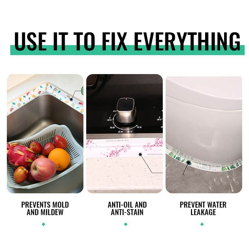 Magic Anti-Mold Tape & Stick Selfadhe Sive Caulk Tape Strip