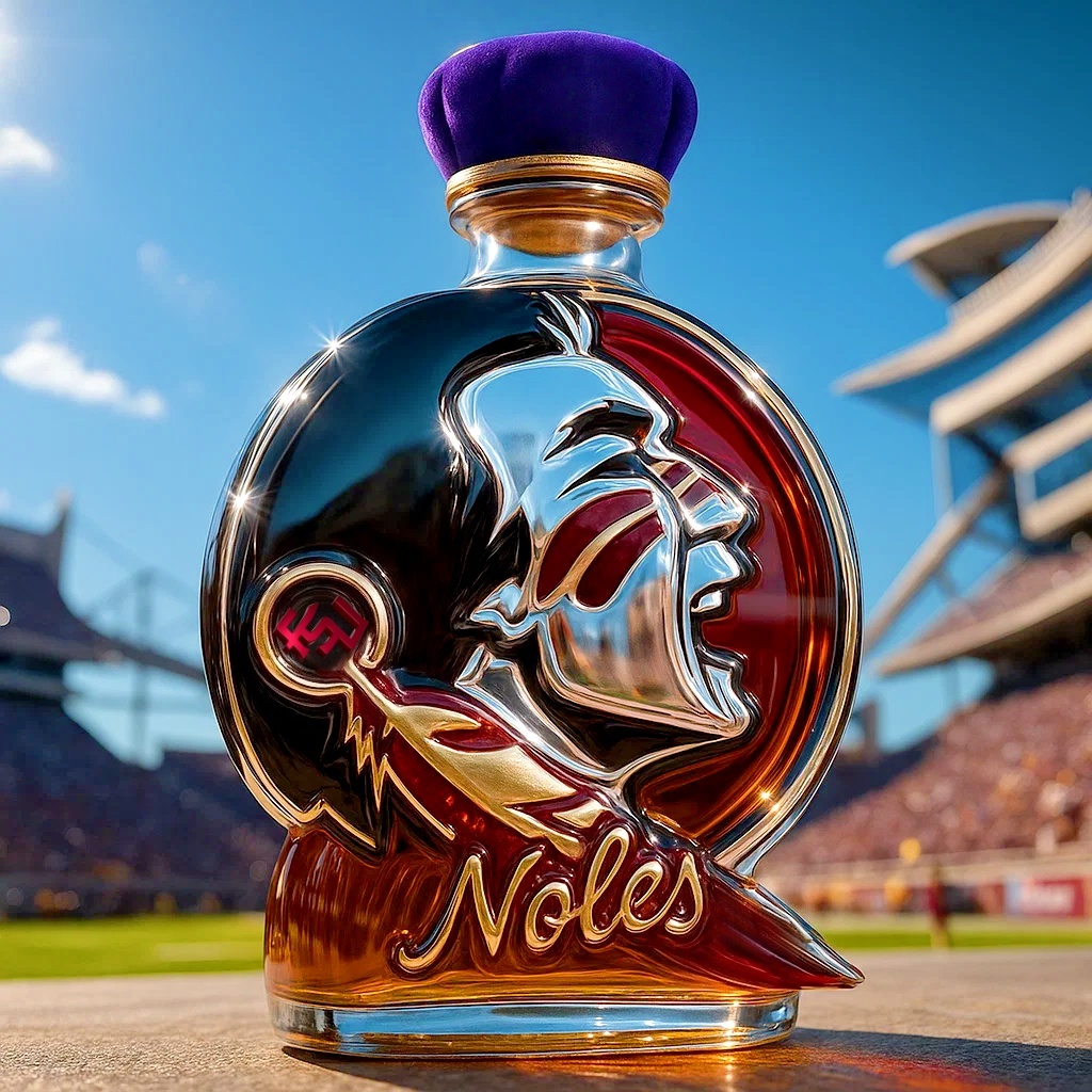 🔥NCAA Team✨Florida State Seminoles Whiskey Bottle