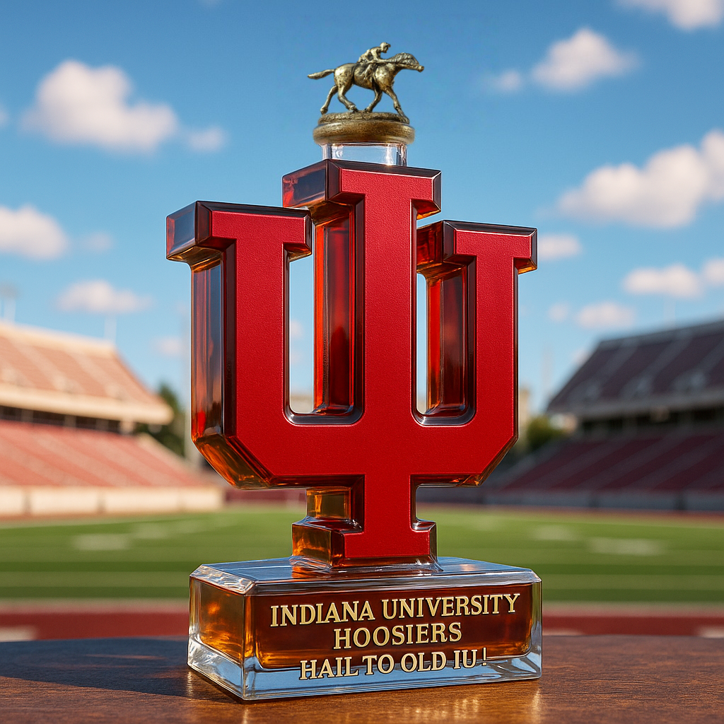 🔥NCAA Team✨Indiana University Hoosiers Limited-Edition Whiskey Bottle