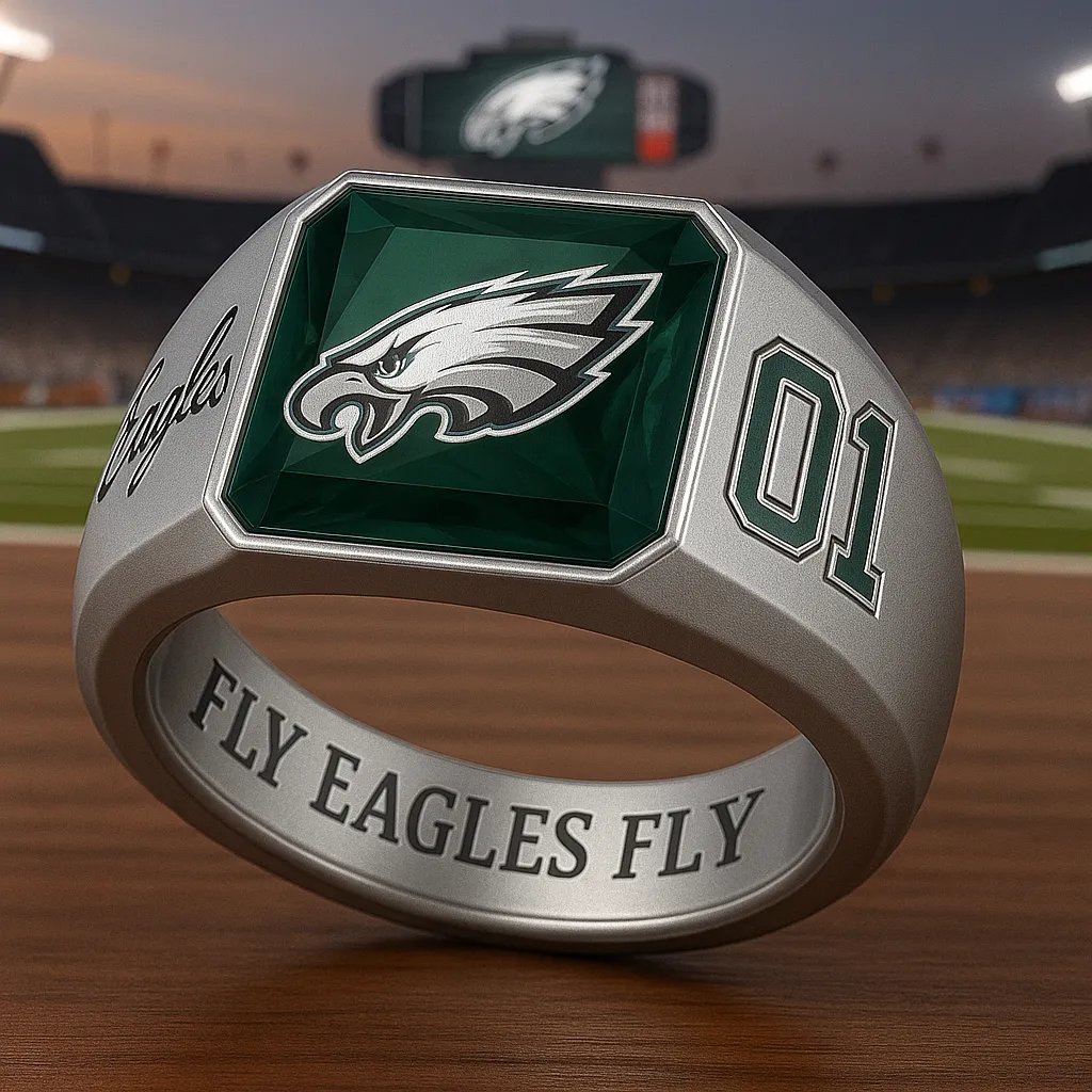 Football Team Crystal Spirit Ring