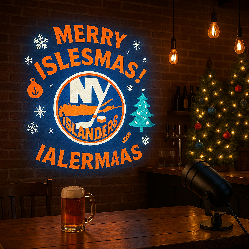 🎄🏒 Ice hockey Christmas Projection Light ✨