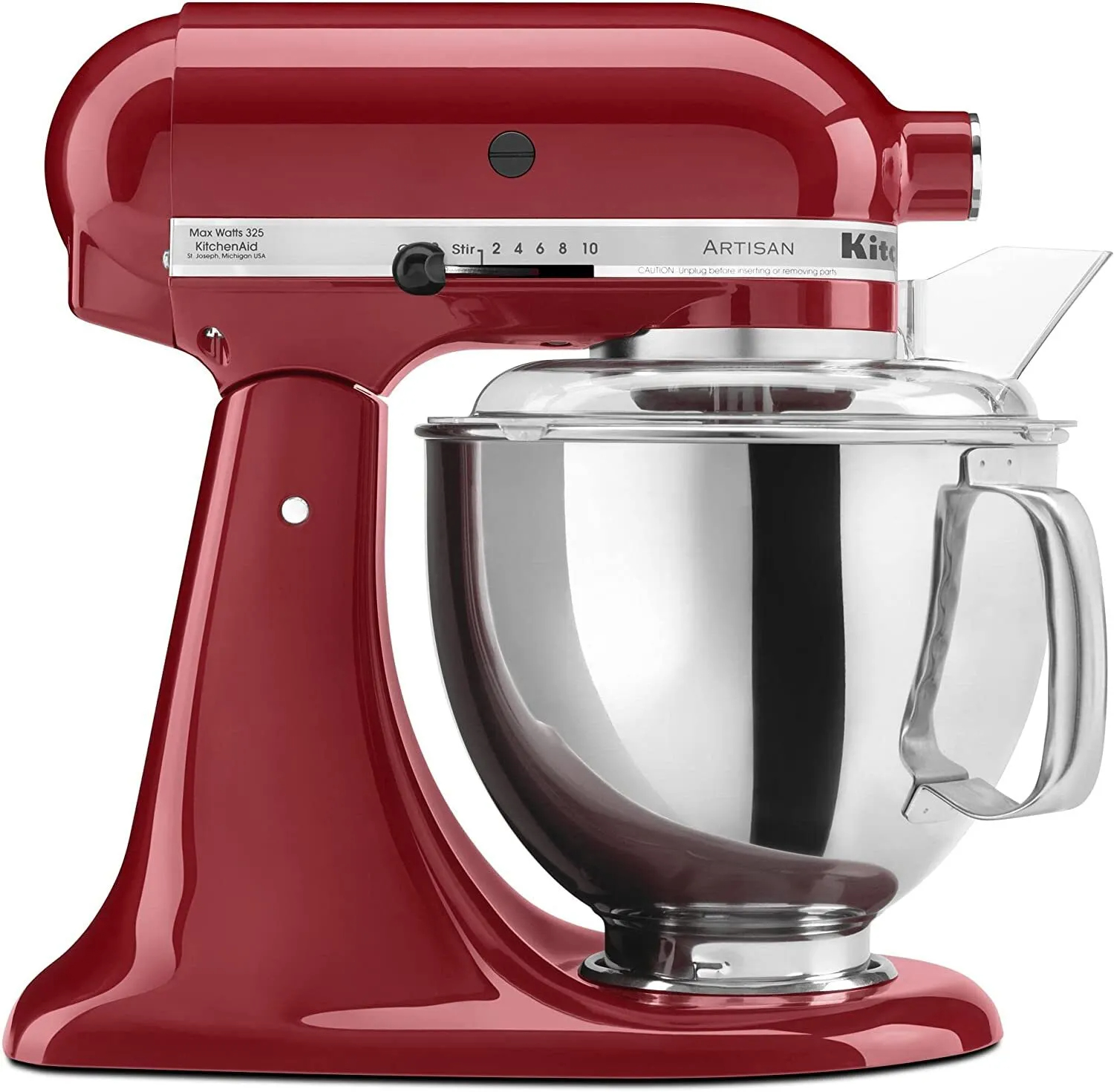 🔥SALE🔥 Tilt-Head Stand Mixer with Pour Fender, 5-Quart Stainless Steel Bowl