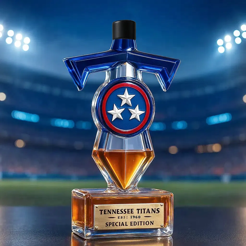 🏈 NFL Team✨ Tennessee Titans Whiskey Bottle