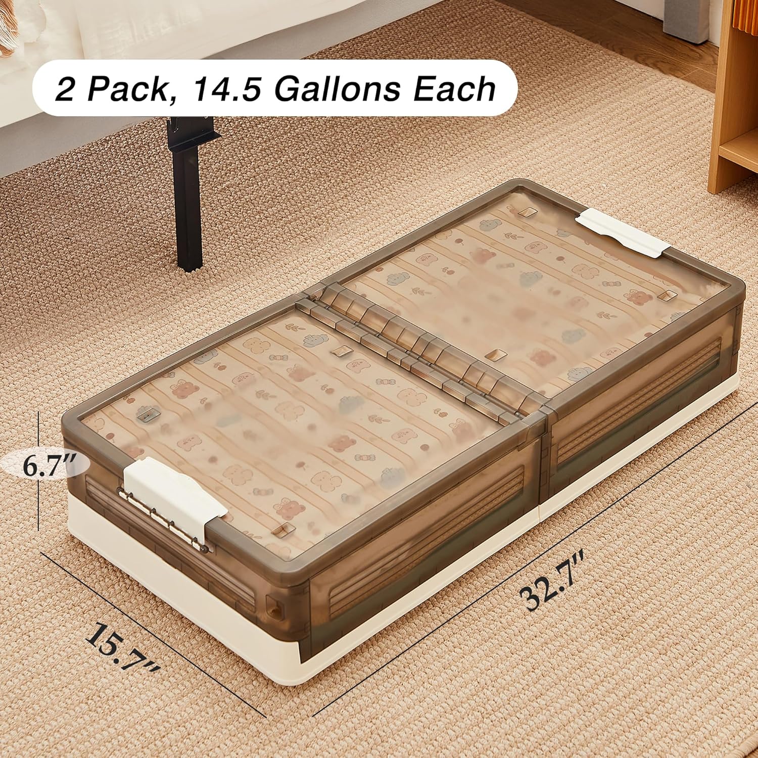 Under Bed Storage with Wheels