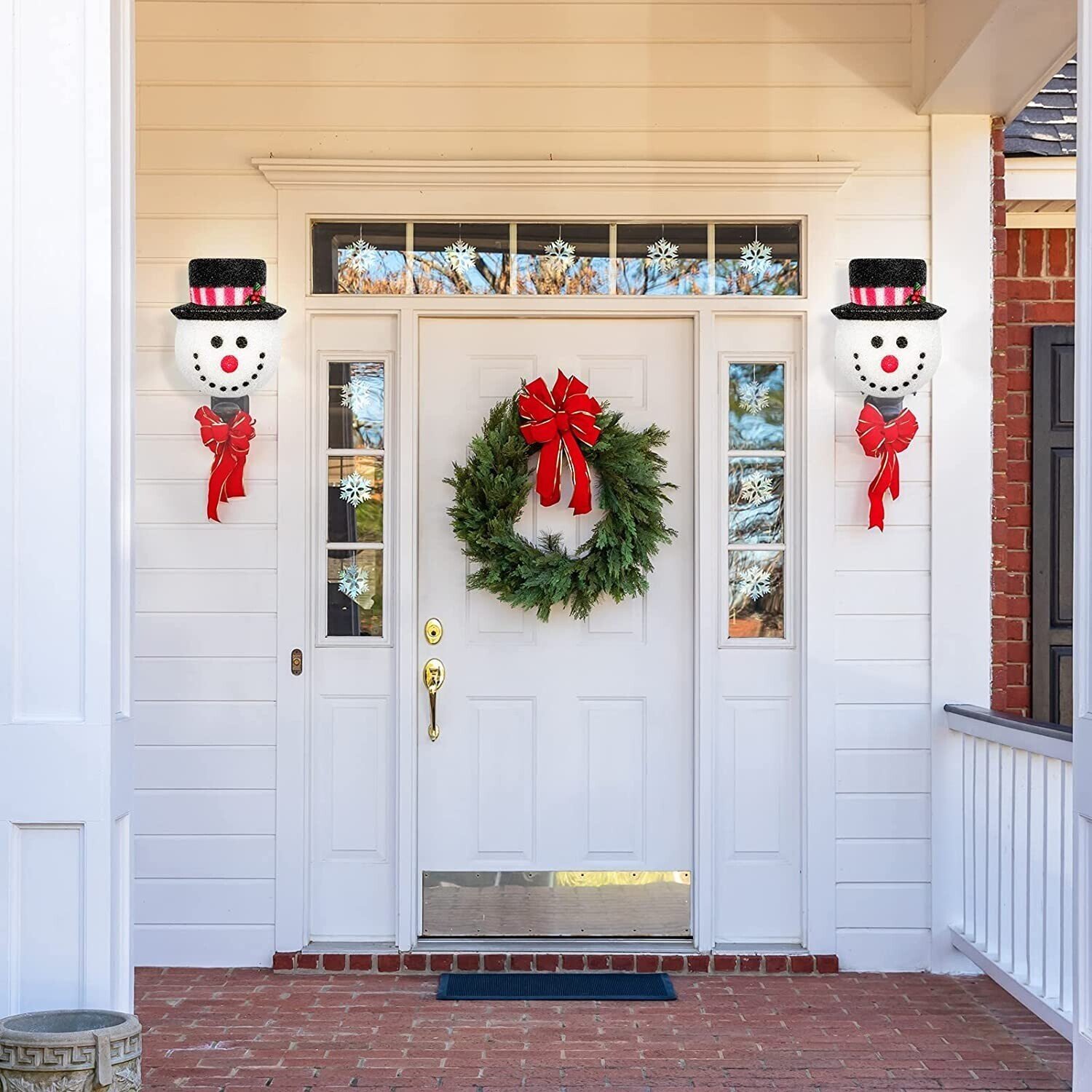 ⛄Snowman Porch Light Covers