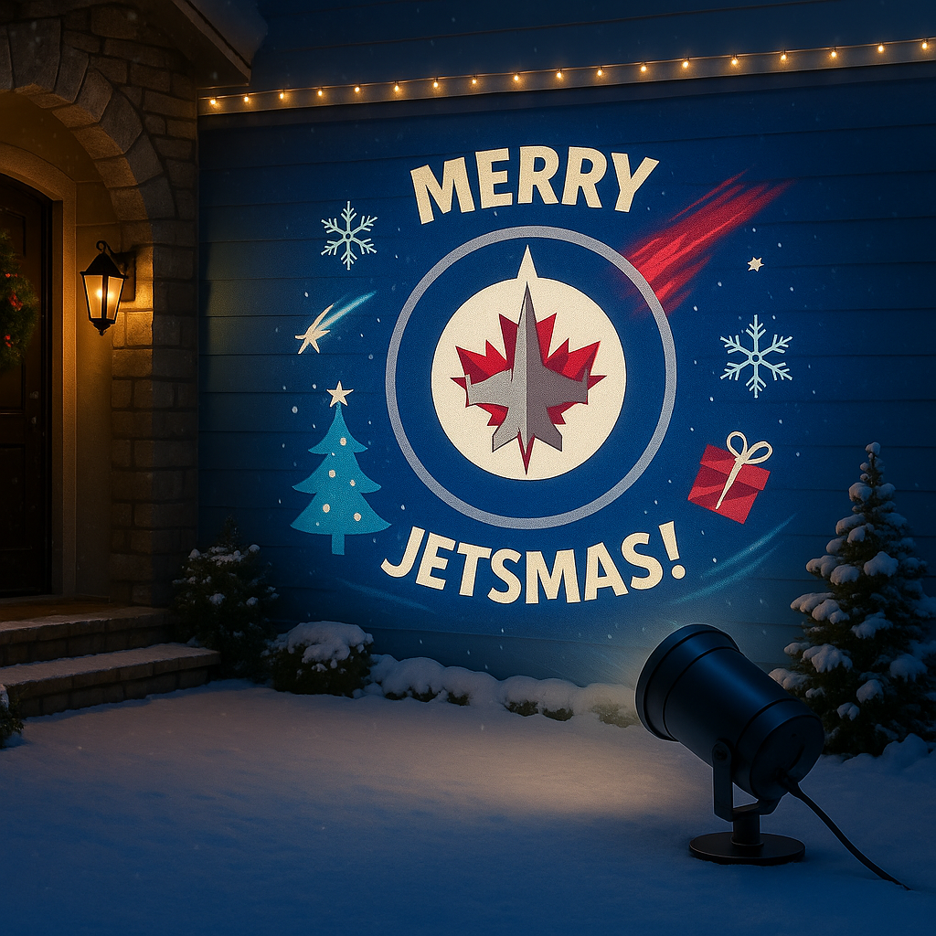 🎄🏒 Ice hockey Christmas Projection Light ✨