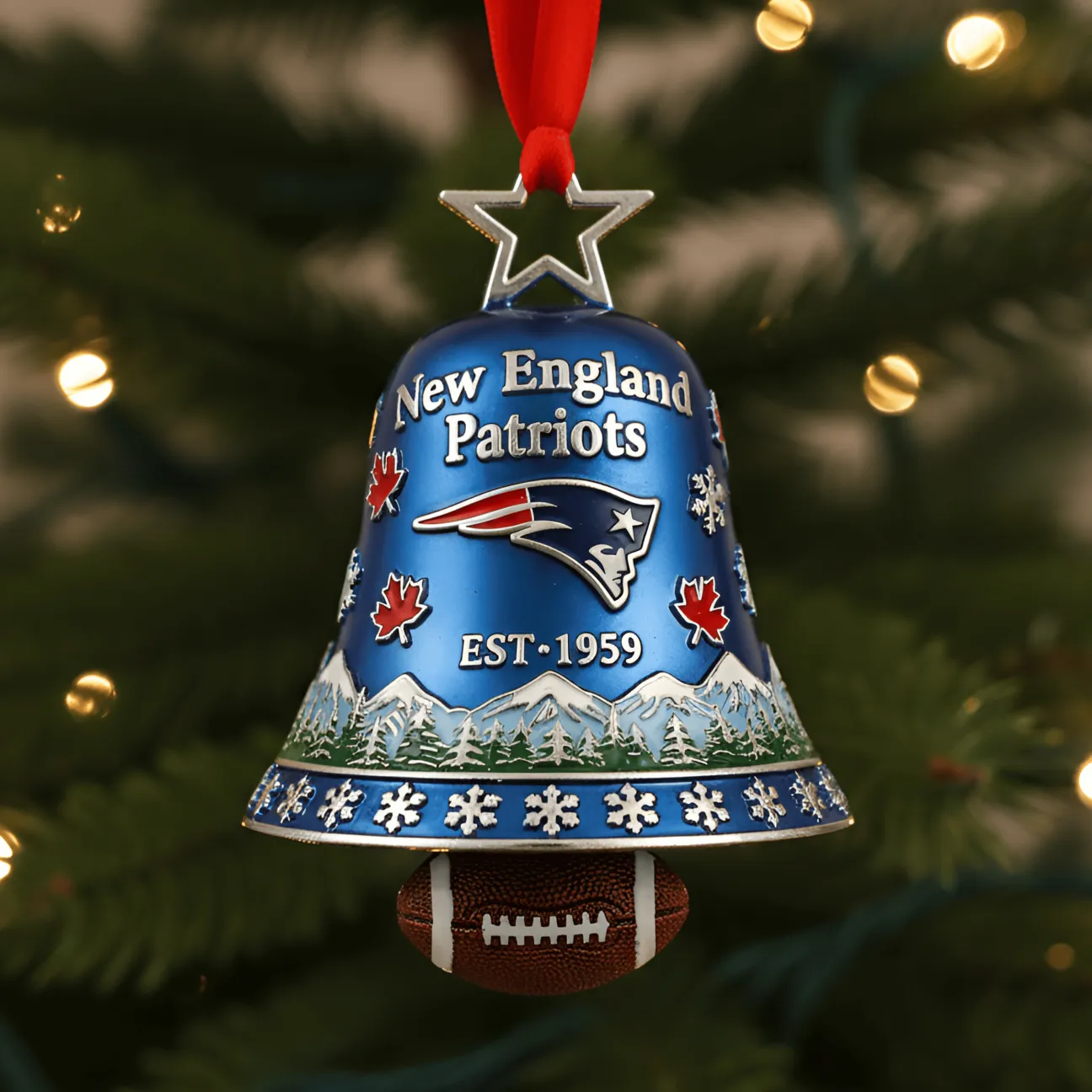 🏈NFL Team Anniversary Christmas Bell Ornament