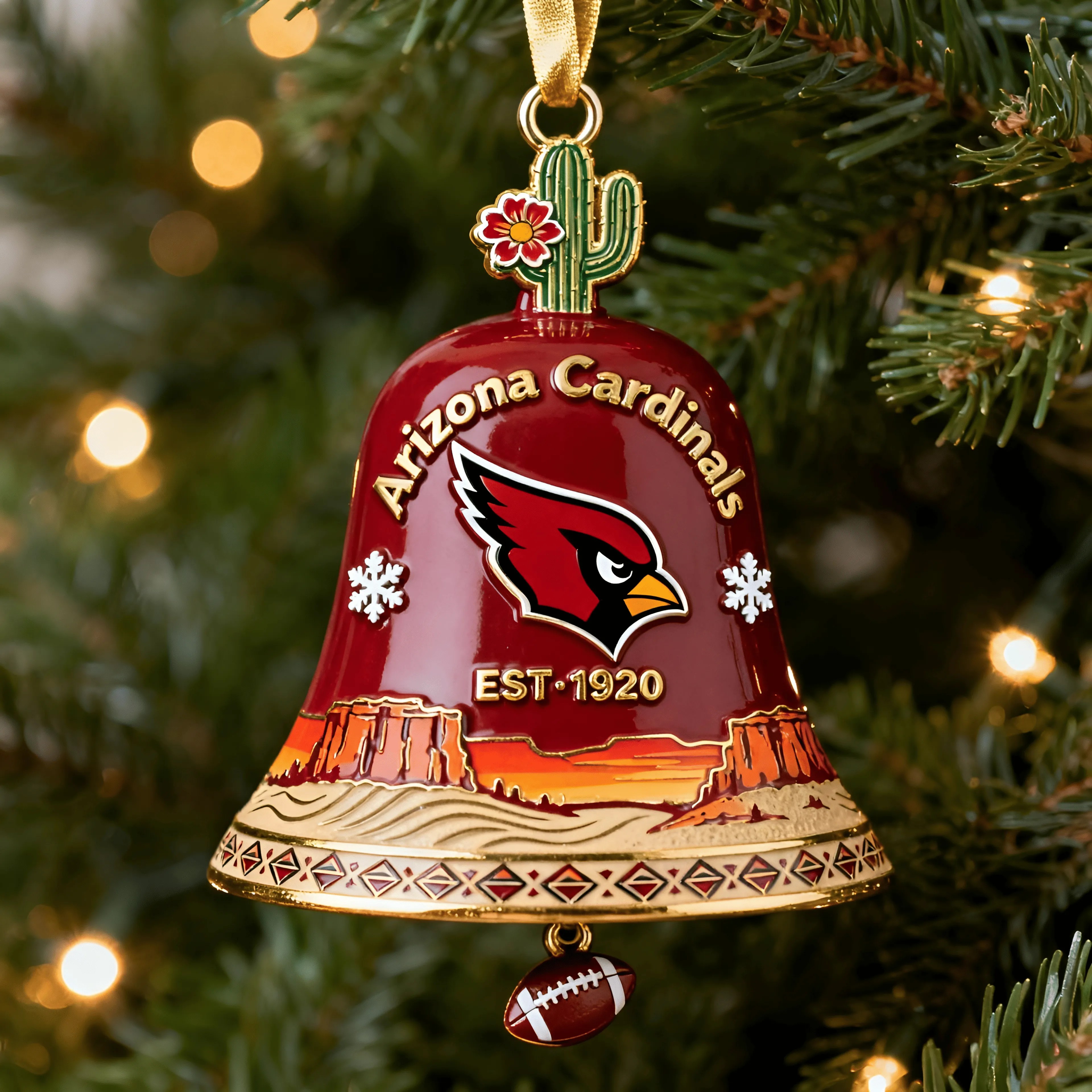 🏈NFL Team Anniversary Christmas Bell Ornament