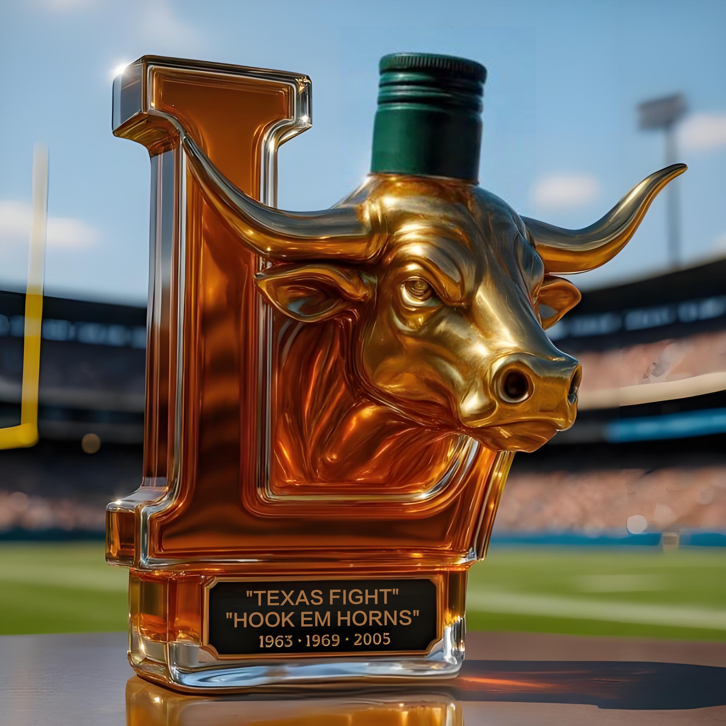 Texas Longhorns Limited Edition Whisky bottle