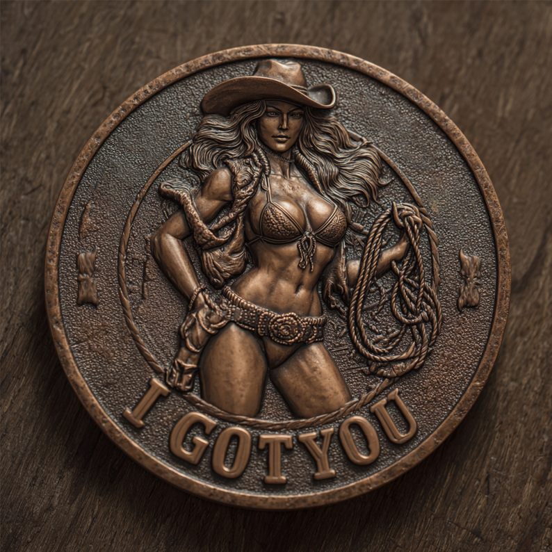 🤠 Western Cowgirl Challenge Coin
