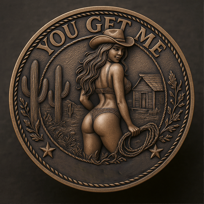 🤠 Western Cowgirl Challenge Coin