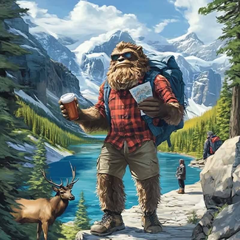🦶 Bigfoot Travels the World 2026 Calendar