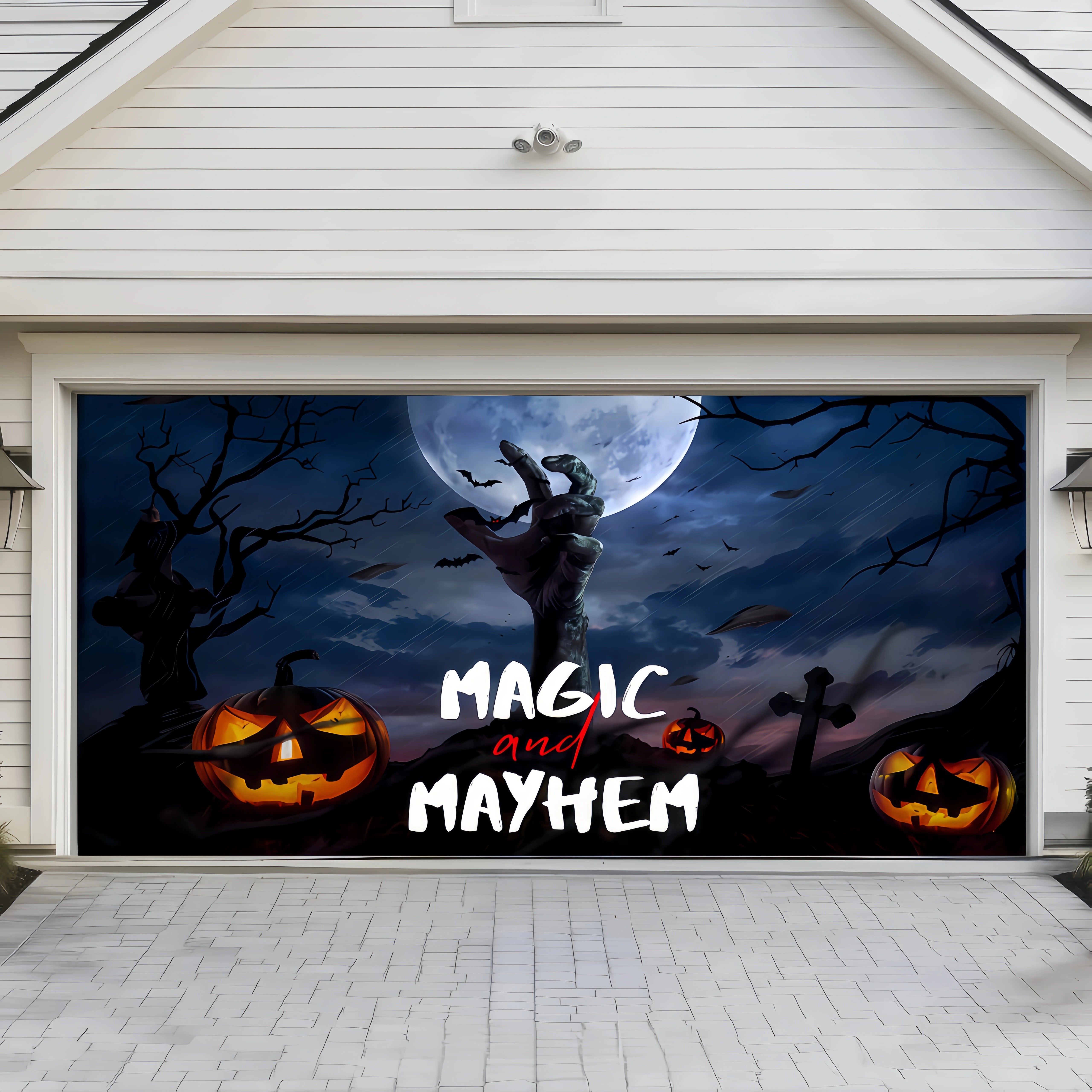 🔥Limited-time 50% off sale | Halloween Garage Door Cover