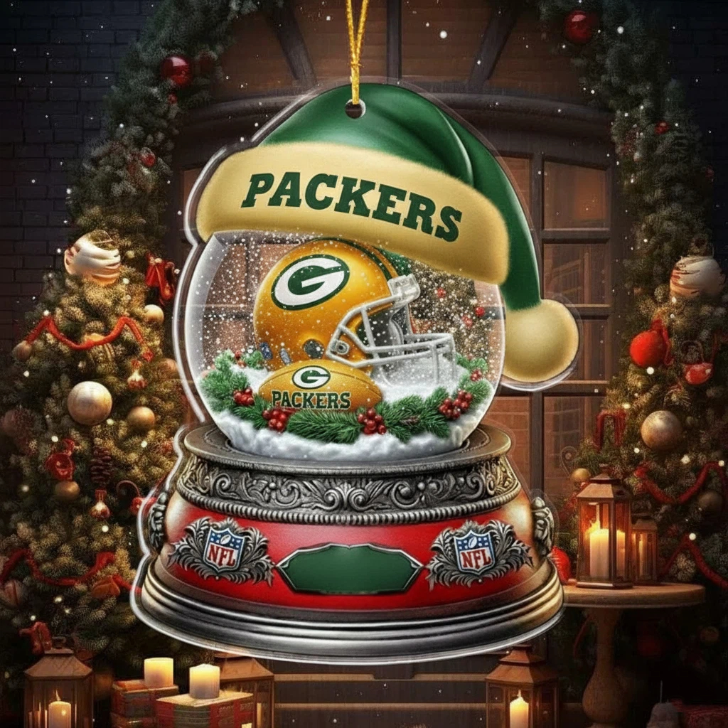 NFL Glass Snow Ball Helmet Football Ornament Editions Limited