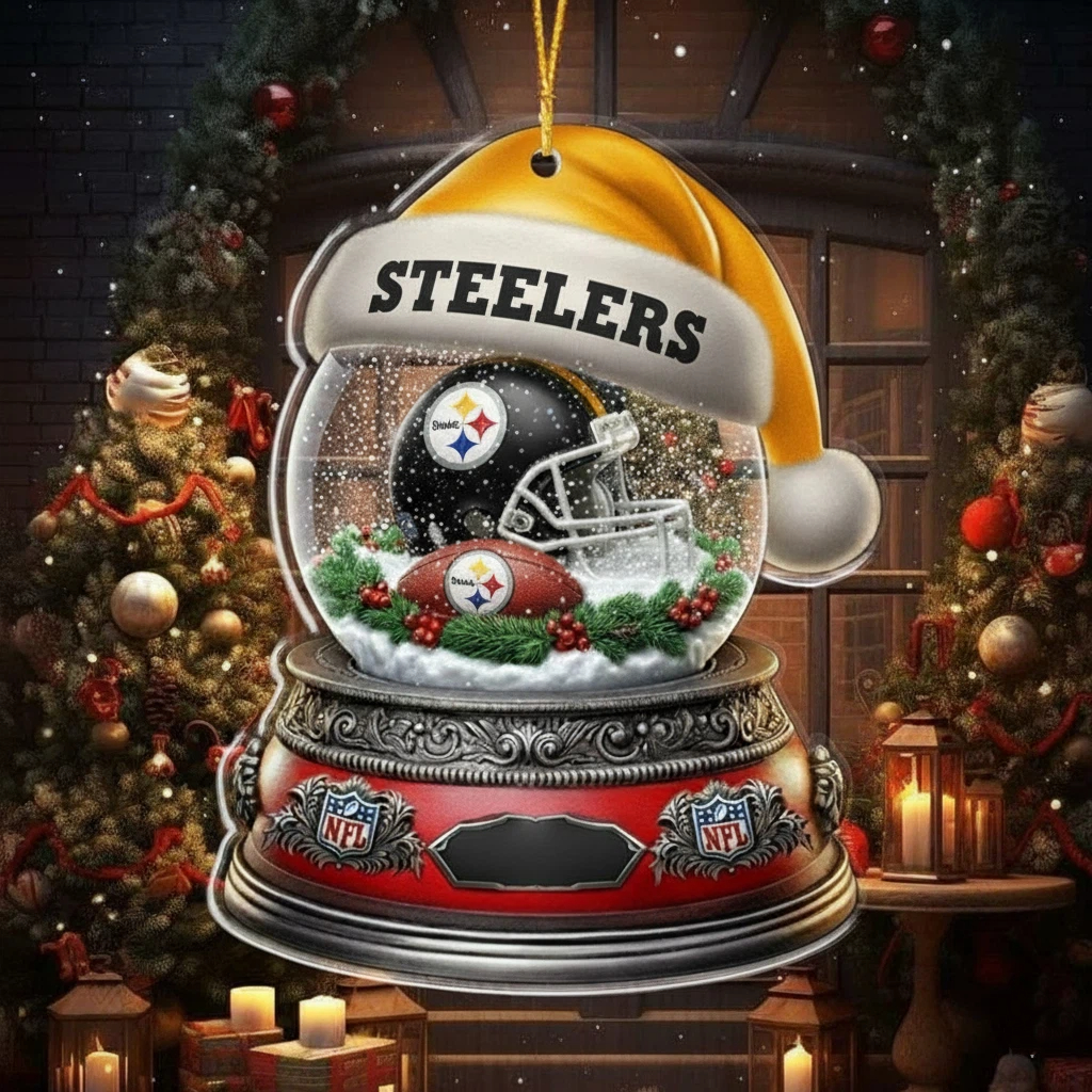 NFL Glass Snow Ball Helmet Football Ornament Editions Limited