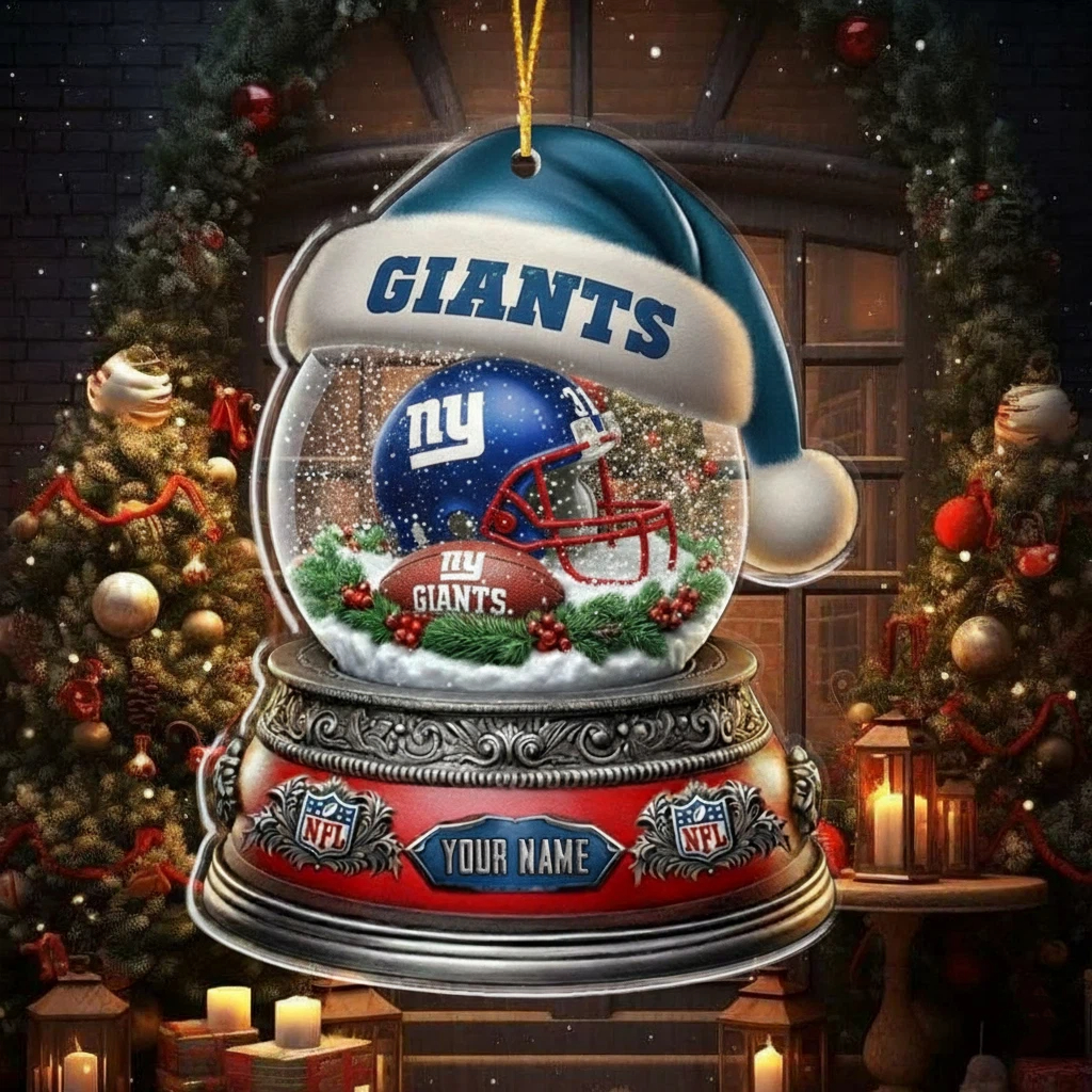 NFL Glass Snow Ball Helmet Football Ornament Editions Limited