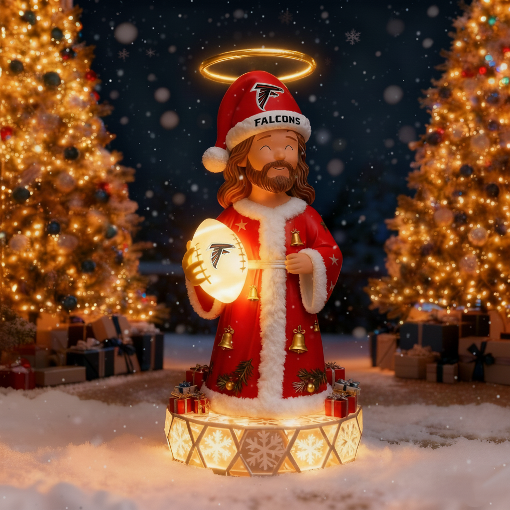 The Glimmering Grace: Jesus Christ Holiday Sports Fan Statue