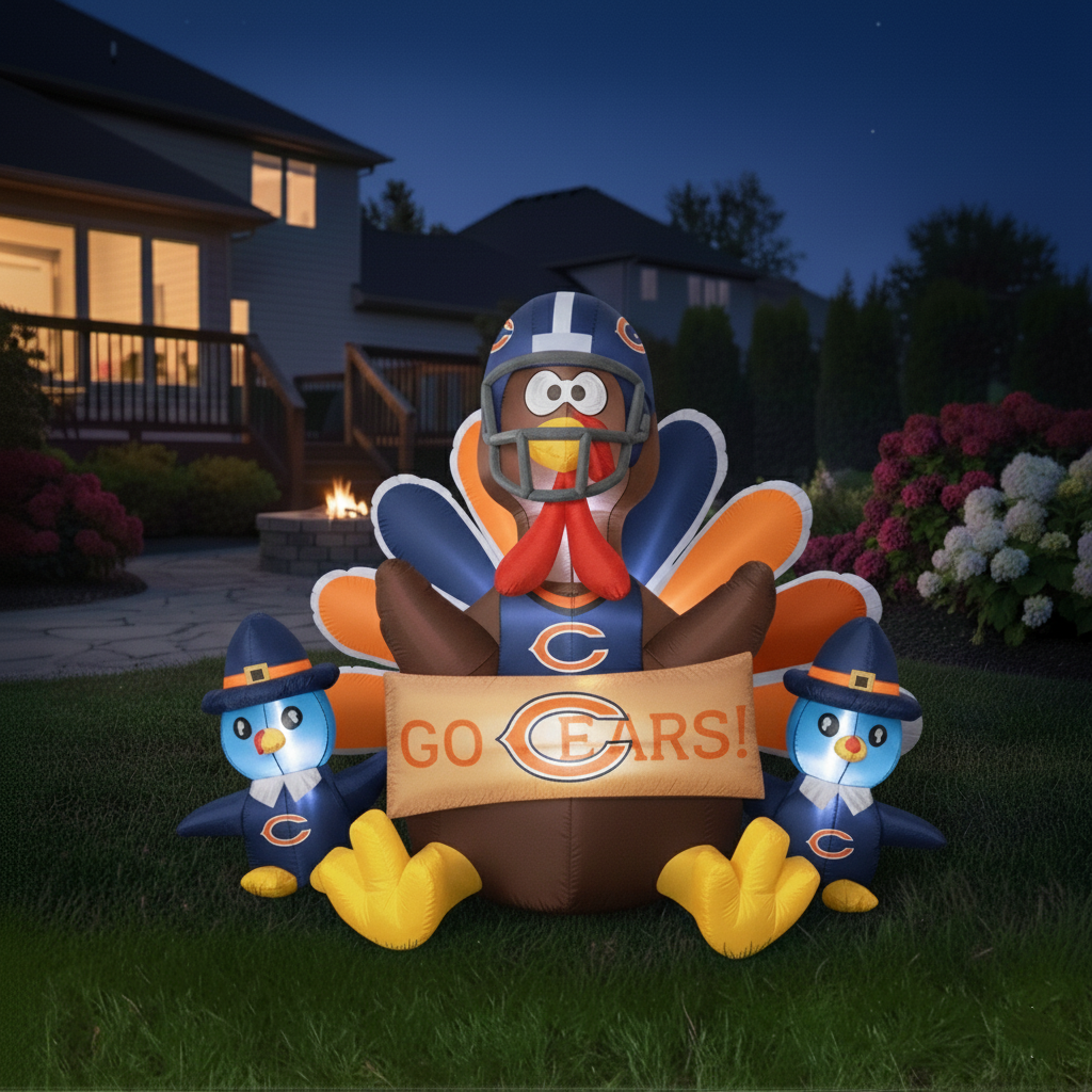 🦃 NFL Team Inflatable Thanksgiving Turkey Decoration