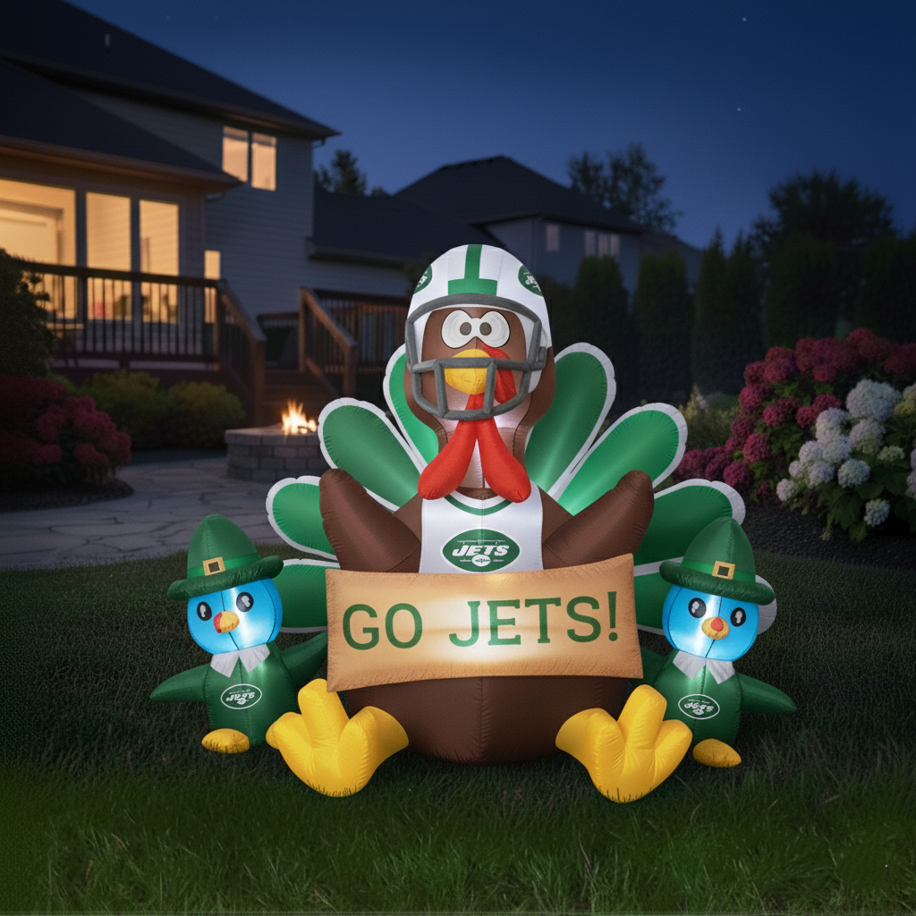 🦃 NFL Team Inflatable Thanksgiving Turkey Decoration