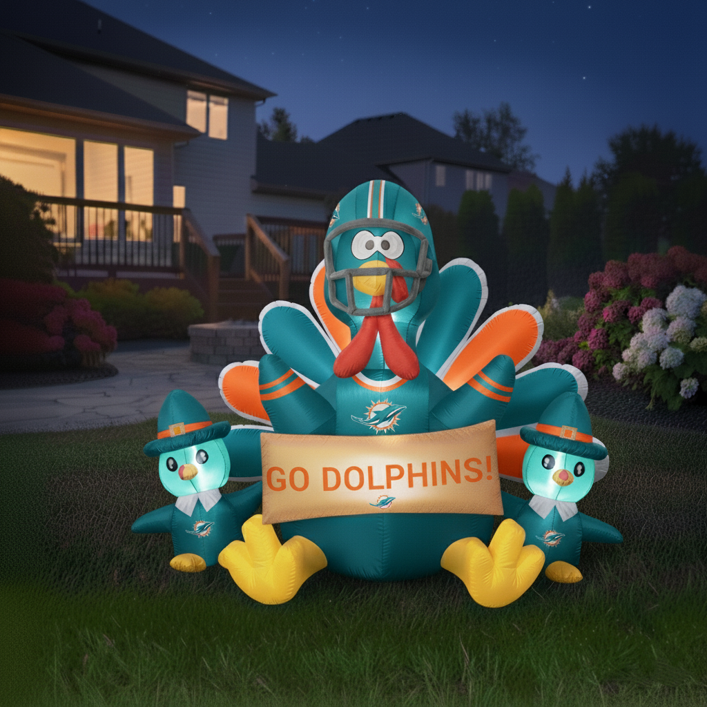 🦃 NFL Team Inflatable Thanksgiving Turkey Decoration