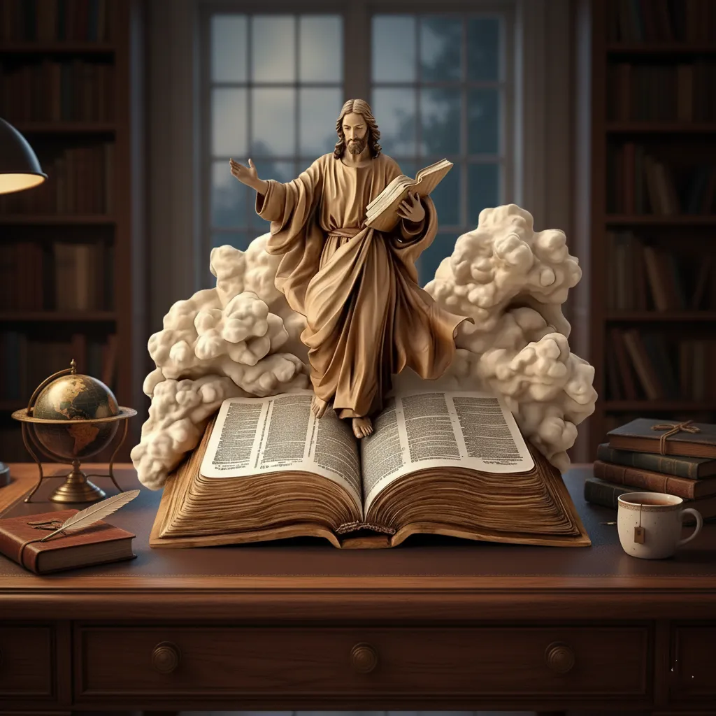 Newborn flat Christmas scene desktop decoration