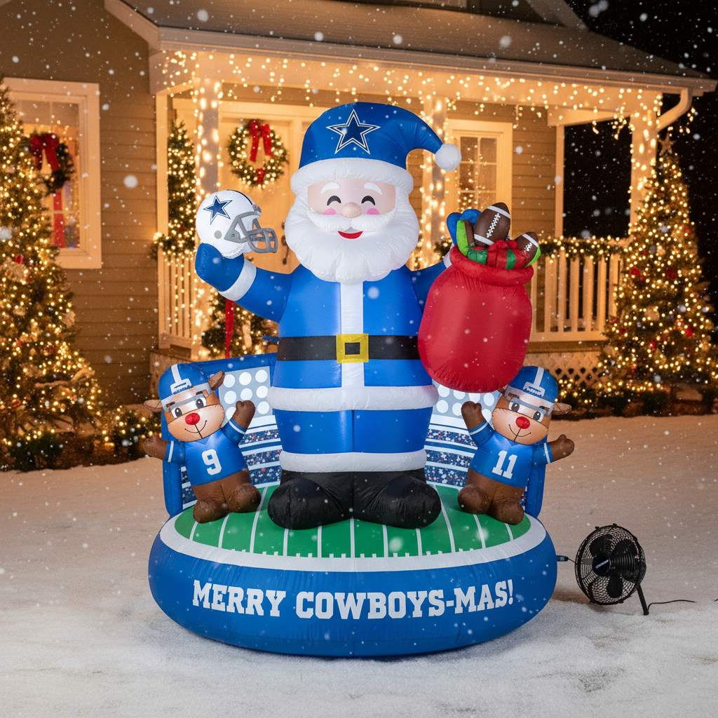 Christmas Inflatable – Team-Themed Santa & Reindeer