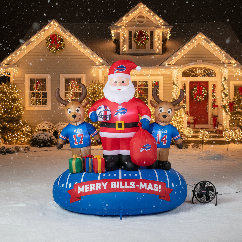 Christmas Inflatable – Team-Themed Santa & Reindeer