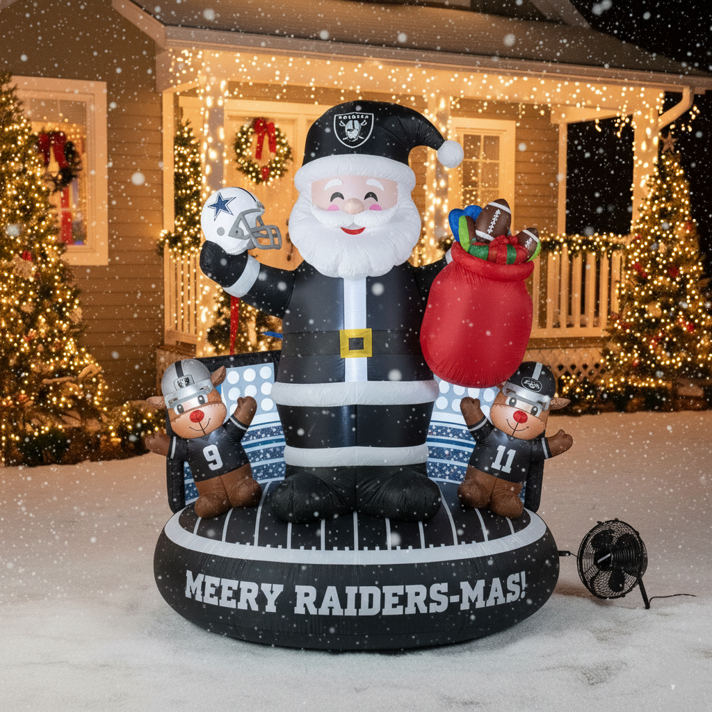 Christmas Inflatable – Team-Themed Santa & Reindeer