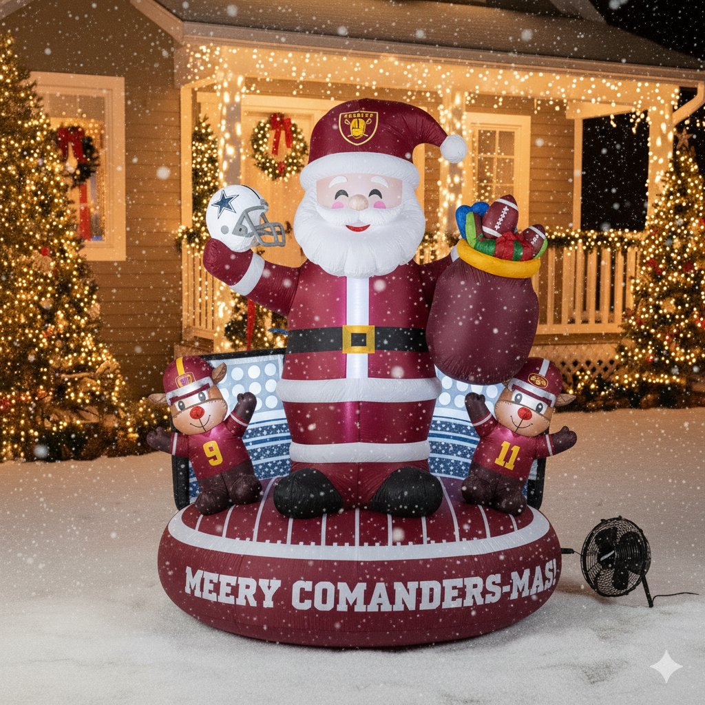Christmas Inflatable – Team-Themed Santa & Reindeer