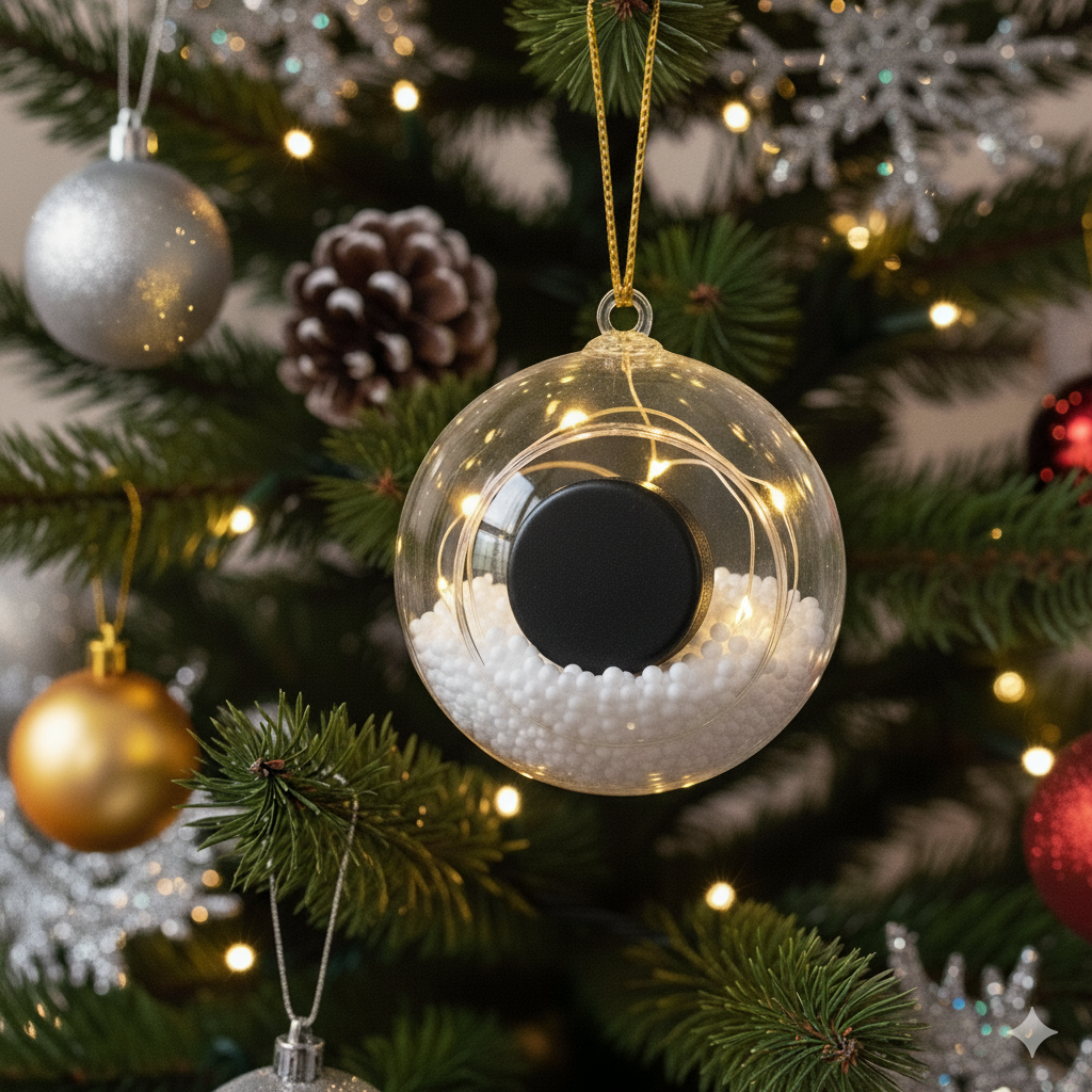 Sports Lover's Delight: Illuminated Sport Ball Christmas Ornaments