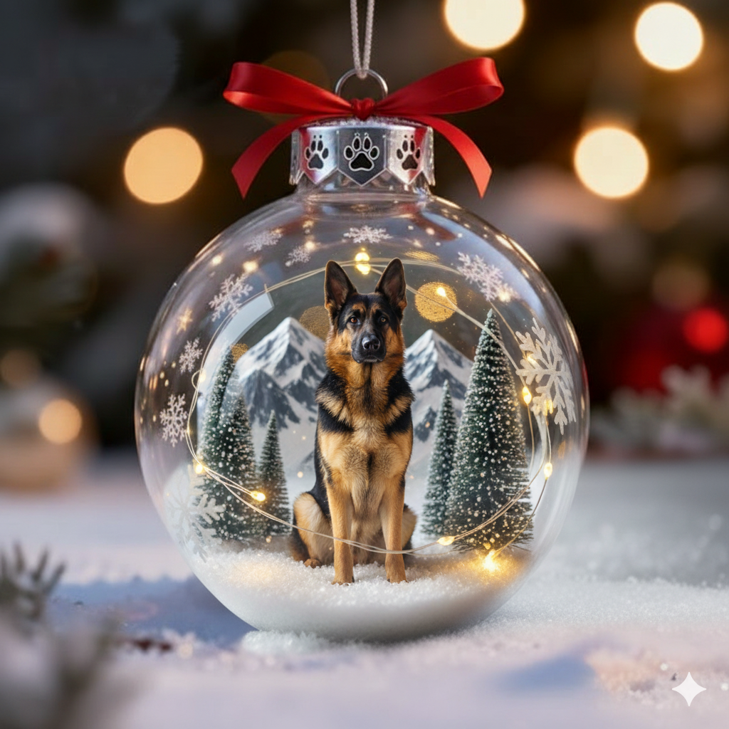 Festive Furry Friends: Pet Puppy Christmas Ornament Balls