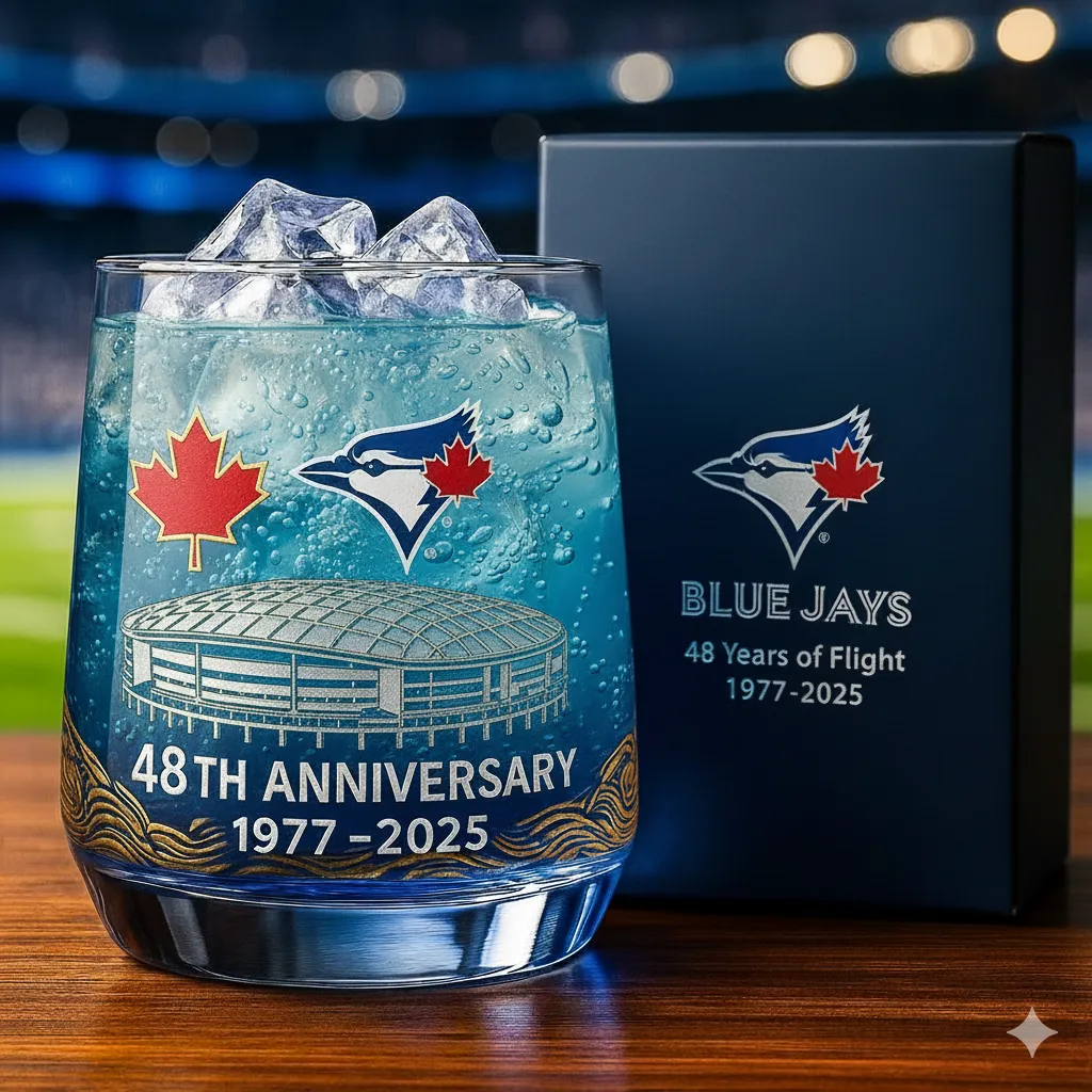 ⚾Baseball Team Collectible Anniversary Whiskey Glass 🥃