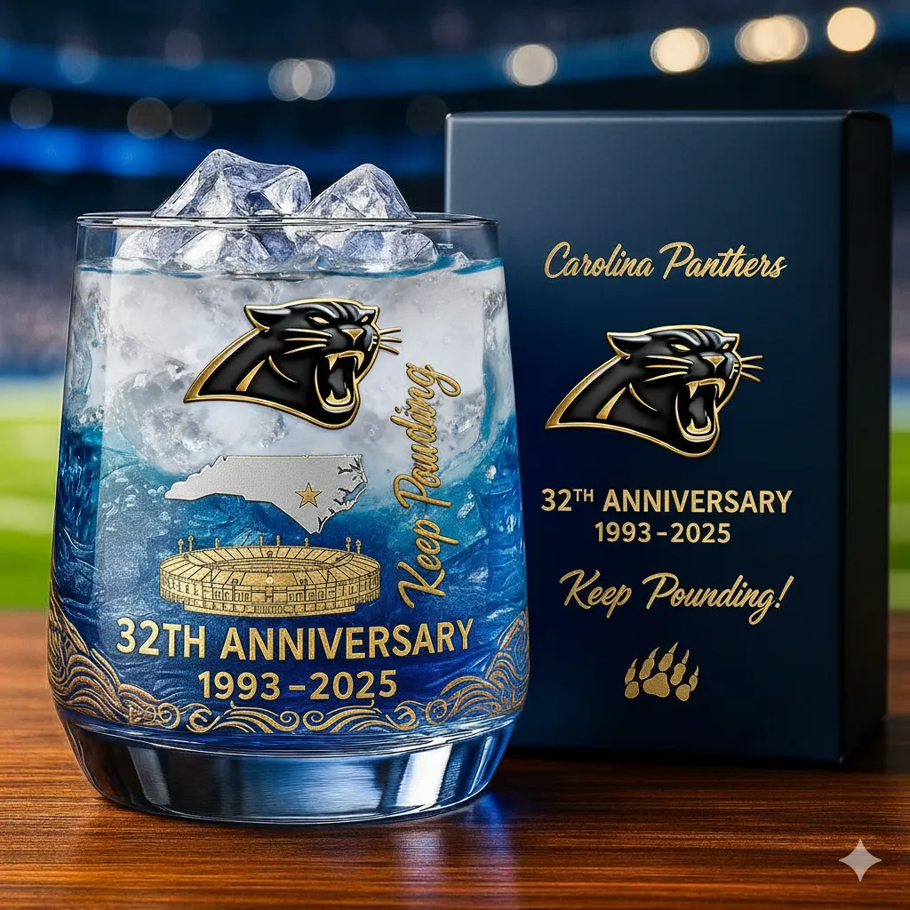 Football Team Collectible Anniversary Whiskey Glass 🥃