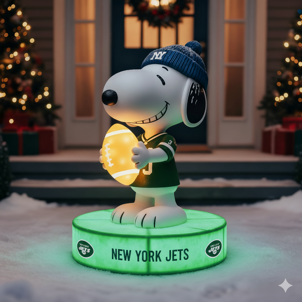 Snoopy NFL Team Spirit LED Statuary  – Show Your Fandom with Iconic Charm!