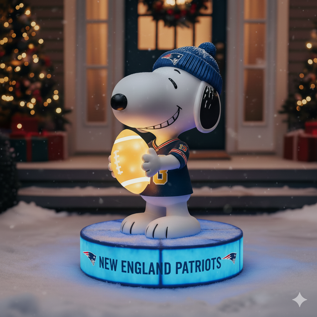 Snoopy NFL Team Spirit LED Statuary  – Show Your Fandom with Iconic Charm!