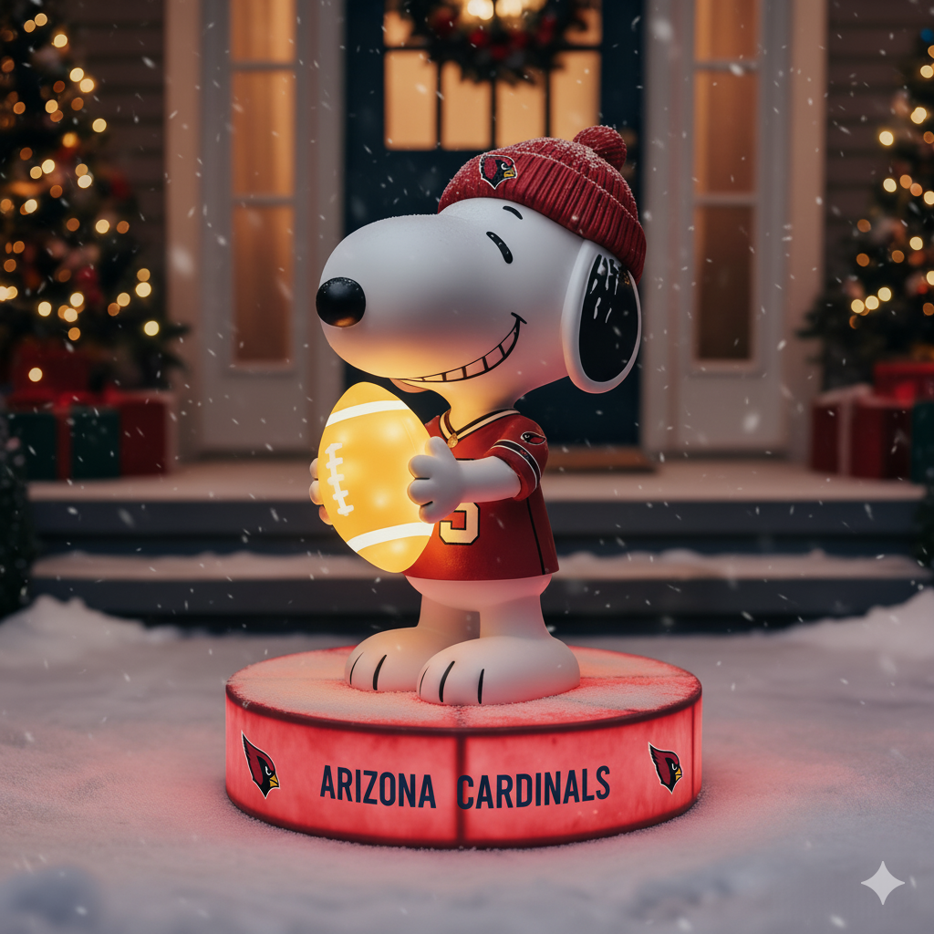 Snoopy NFL Team Spirit LED Statuary  – Show Your Fandom with Iconic Charm!
