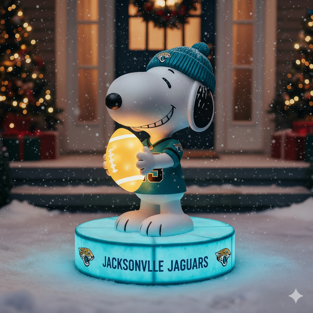 Snoopy NFL Team Spirit LED Statuary  – Show Your Fandom with Iconic Charm!
