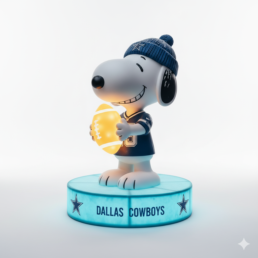 Snoopy NFL Team Spirit LED Statuary  – Show Your Fandom with Iconic Charm!
