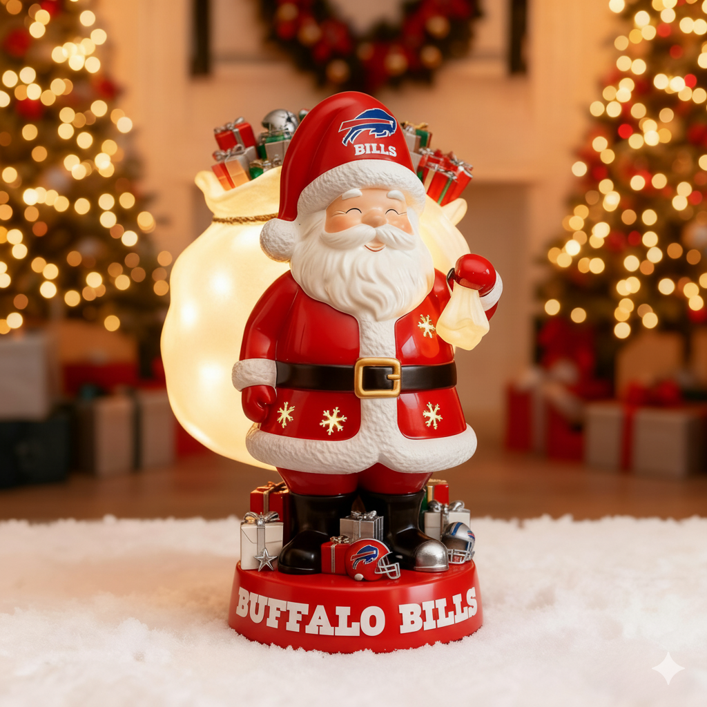 NFL Santa Claus LED Lit Holiday Statuary - Collector's Edition