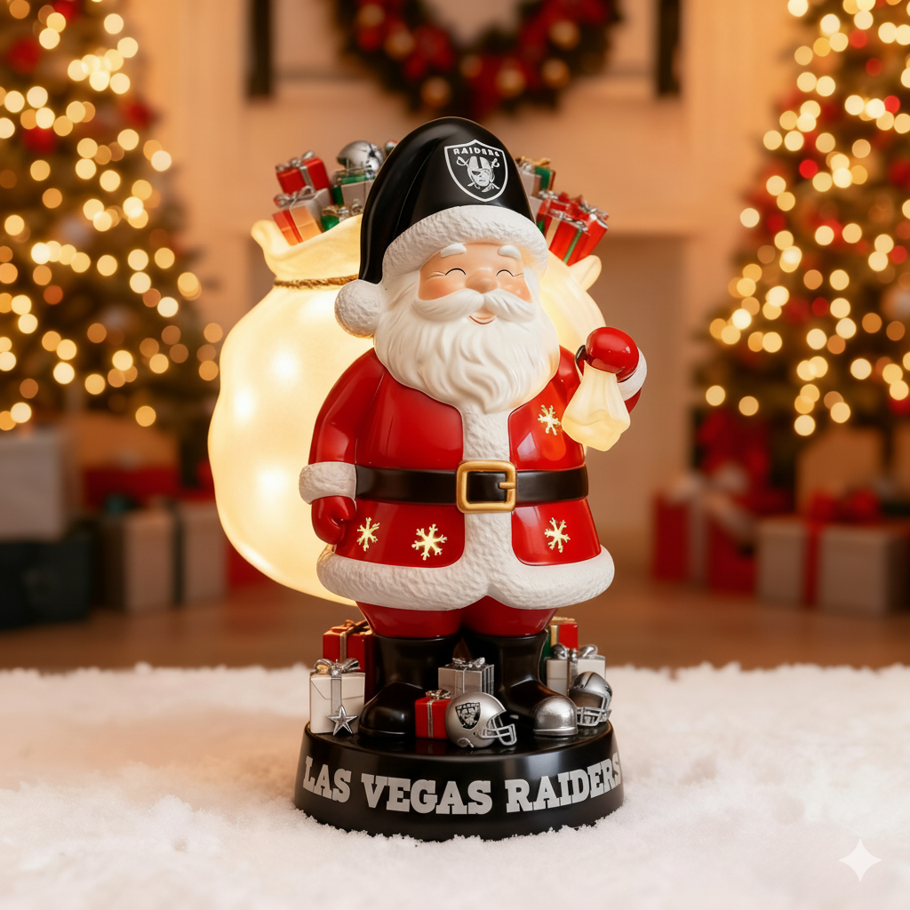 NFL Santa Claus LED Lit Holiday Statuary - Collector's Edition