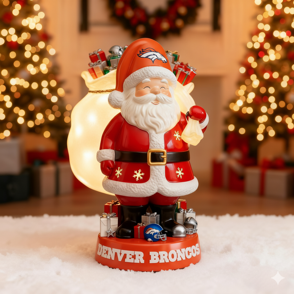 NFL Santa Claus LED Lit Holiday Statuary - Collector's Edition