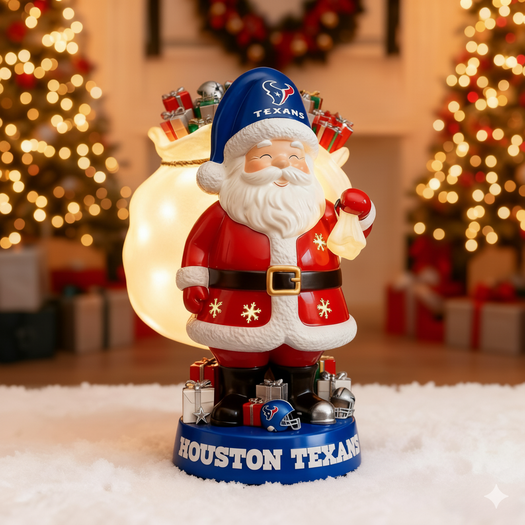 NFL Santa Claus LED Lit Holiday Statuary - Collector's Edition