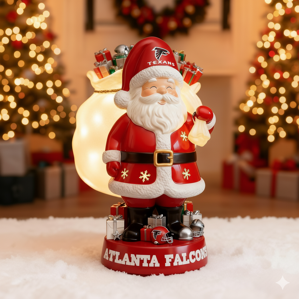 NFL Santa Claus LED Lit Holiday Statuary - Collector's Edition