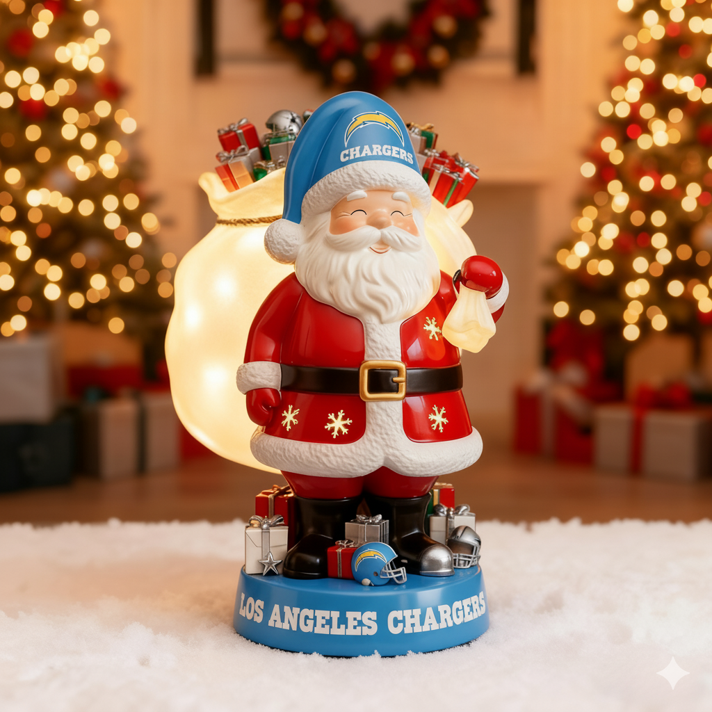 NFL Santa Claus LED Lit Holiday Statuary - Collector's Edition