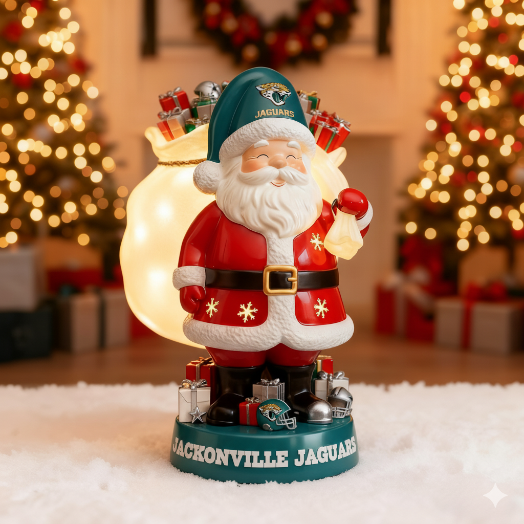 NFL Santa Claus LED Lit Holiday Statuary - Collector's Edition