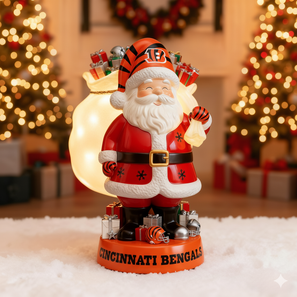 NFL Santa Claus LED Lit Holiday Statuary - Collector's Edition