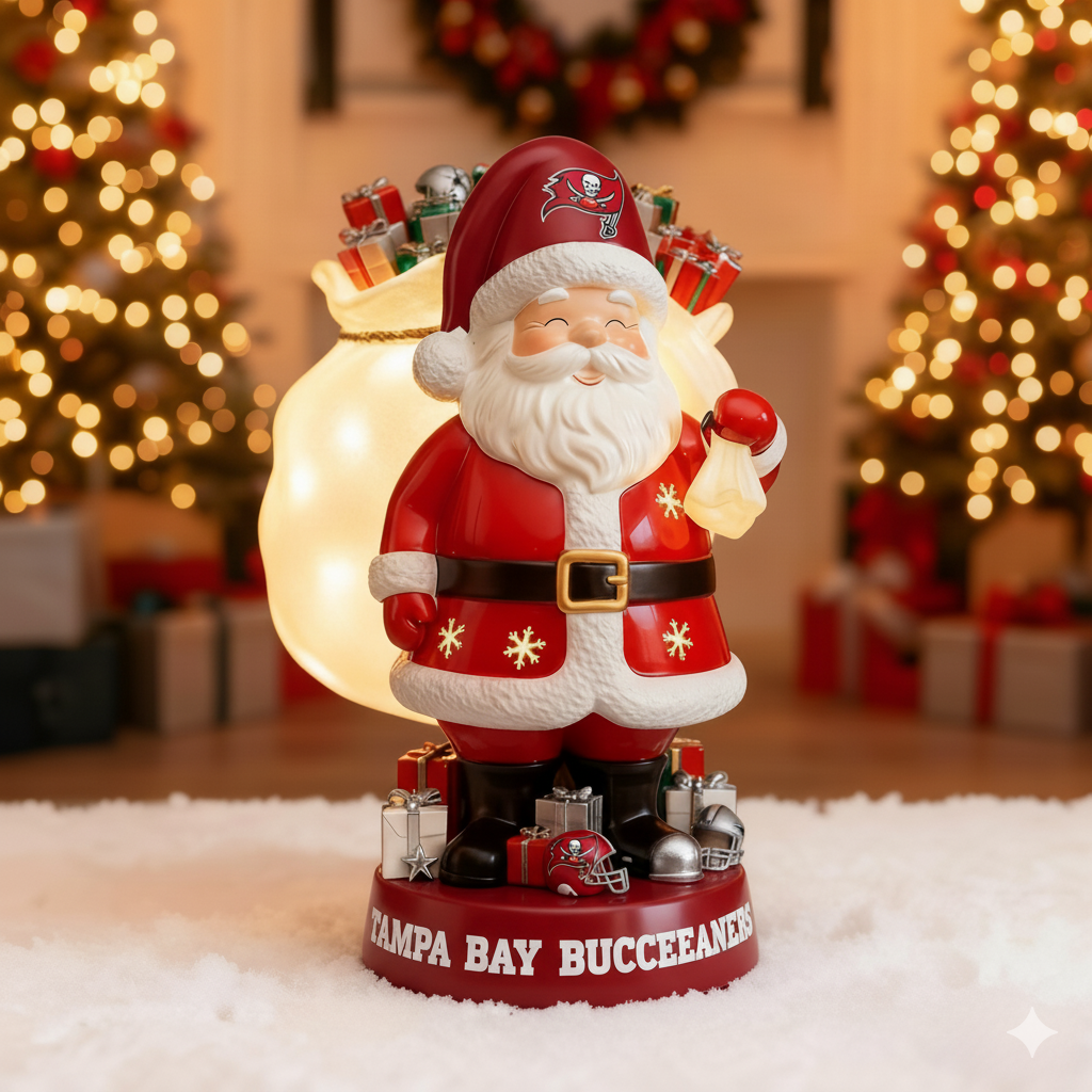 NFL Santa Claus LED Lit Holiday Statuary - Collector's Edition