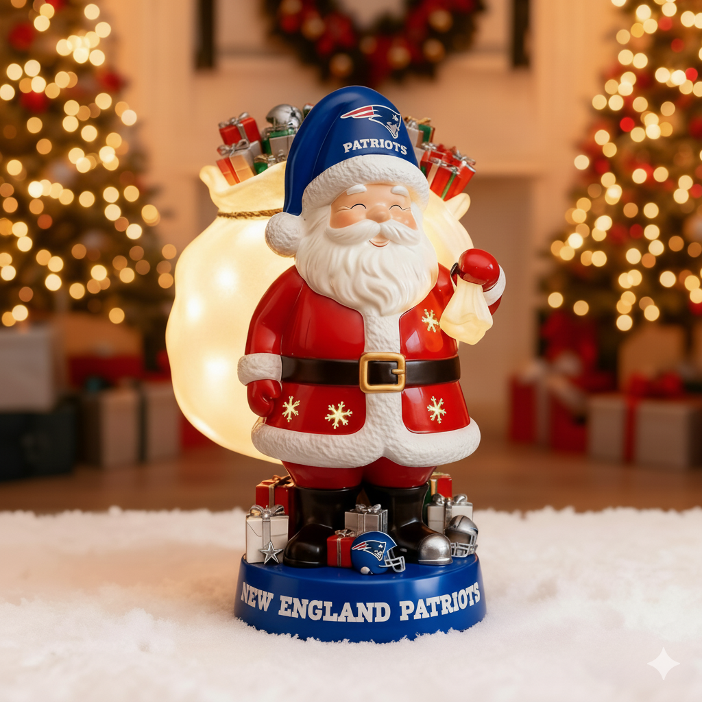 NFL Santa Claus LED Lit Holiday Statuary - Collector's Edition