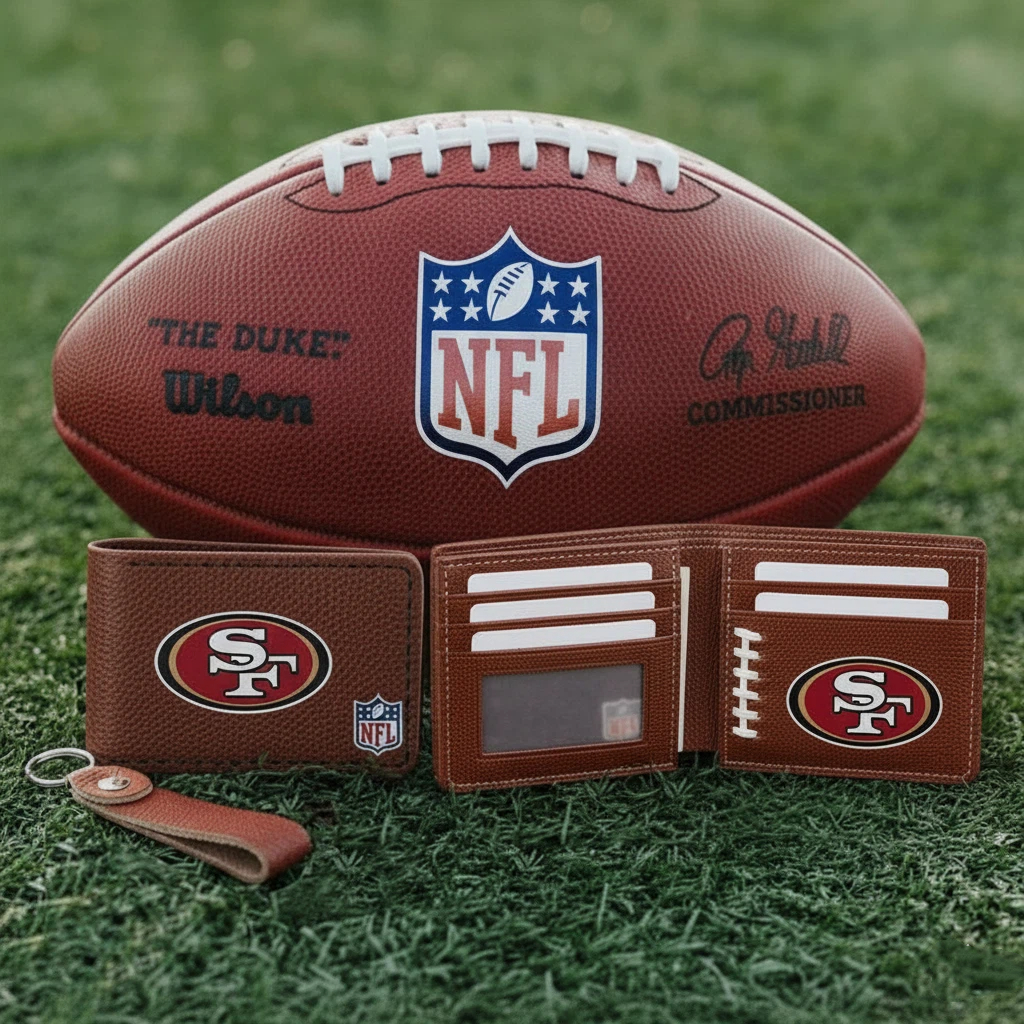 NFL Official Football Leather Wallet 